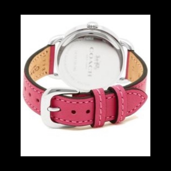 Coach W1546 14502864 LEX  Pink Leather Strap Watch - Picture 3 of 9